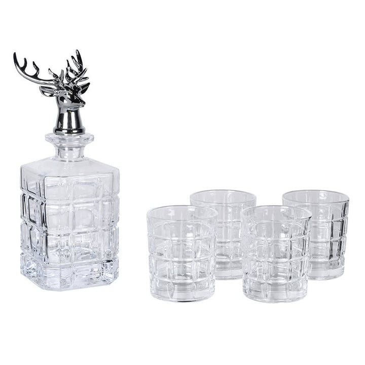 Stag Glass Decanter Set