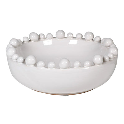 White Bobble Edged Bowl 3