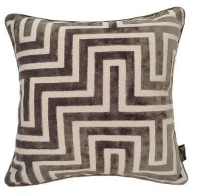 Chocolate Brown Geometric Cushion Luxury Modern Sofa &amp; Scatter Cushion